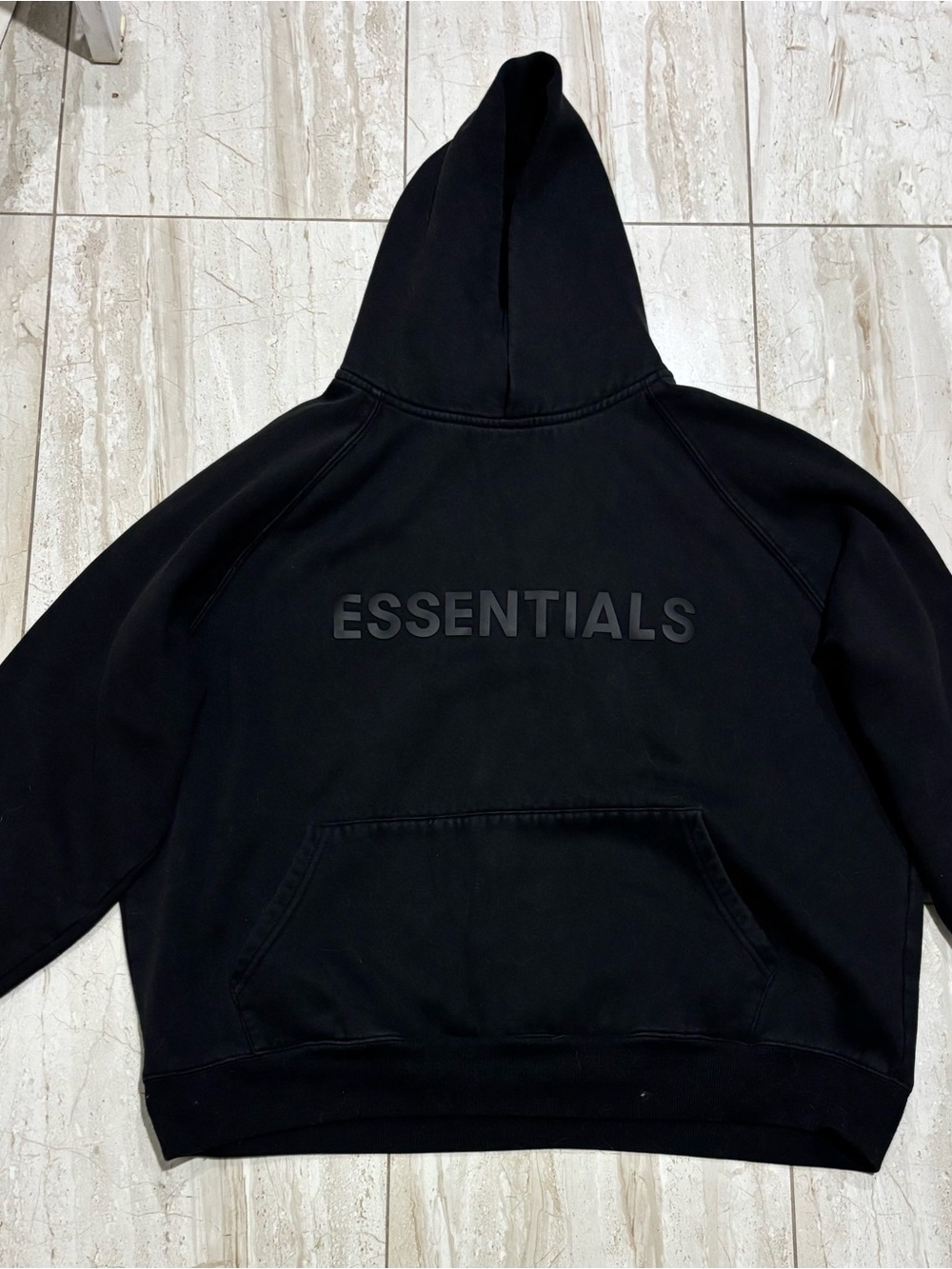 Fear of God Essentials Men's Black Crewneck Hoodie